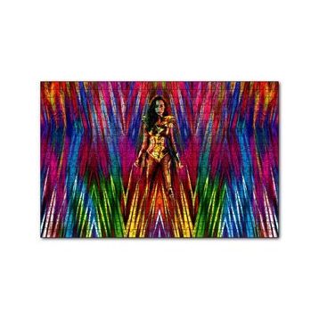 Cakapuzzle Wonder Woman Rengarenk Şeritler 120 Parça Ahşap Puzzle