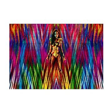 Cakapuzzle Wonder Woman Rengarenk Şeritler 120 Parça Ahşap Puzzle