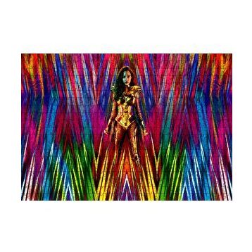 Cakapuzzle Wonder Woman Rengarenk Şeritler 120 Parça Ahşap Puzzle