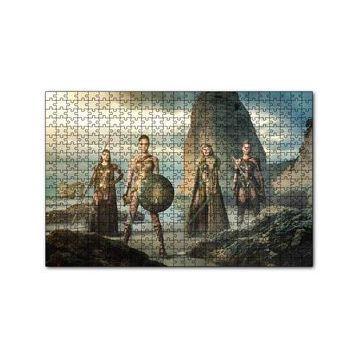 Cakapuzzle Wonder Woman ve Savaşçı Kadınlar 120 Parça Ahşap Puzzle
