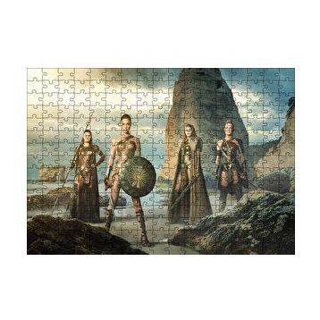 Cakapuzzle Wonder Woman ve Savaşçı Kadınlar 120 Parça Ahşap Puzzle