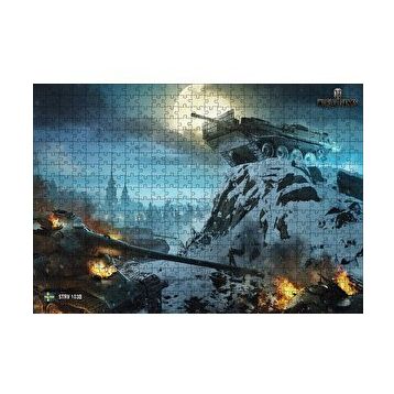Cakapuzzle World of Tanks İsveç Tank Destroyeri 120 Parça Ahşap Puzzle