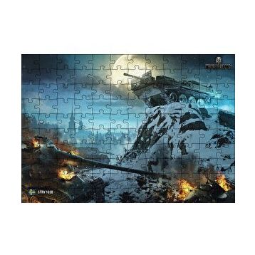 Cakapuzzle World of Tanks İsveç Tank Destroyeri 120 Parça Ahşap Puzzle