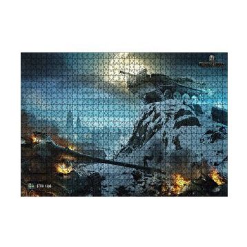 Cakapuzzle World of Tanks İsveç Tank Destroyeri 120 Parça Ahşap Puzzle