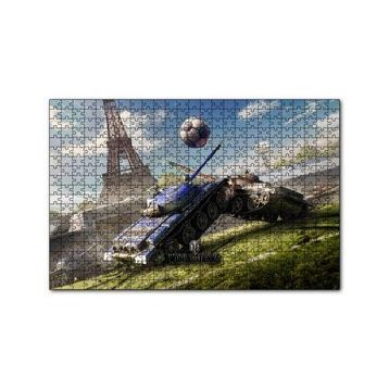 Cakapuzzle World of Tanks Pariste Futbol 120 Parça Ahşap Puzzle