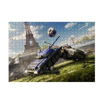 Cakapuzzle World of Tanks Pariste Futbol 120 Parça Ahşap Puzzle