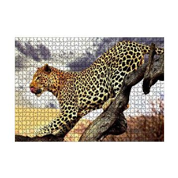 Cakapuzzle Yaban Hayat Leopar Hayvan Görseli 120 Parça Ahşap Puzzle