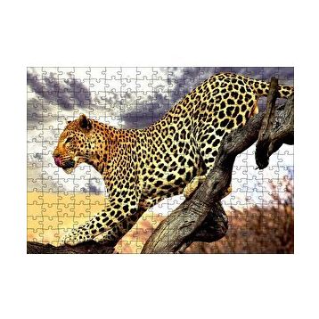 Cakapuzzle Yaban Hayat Leopar Hayvan Görseli 120 Parça Ahşap Puzzle