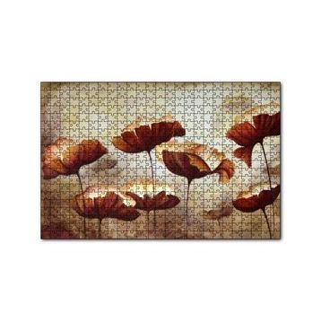 Cakapuzzle Yağlı Boya Çalışması Gelincik Tarlası Görseli 120 Parça Ahşap Puzzle