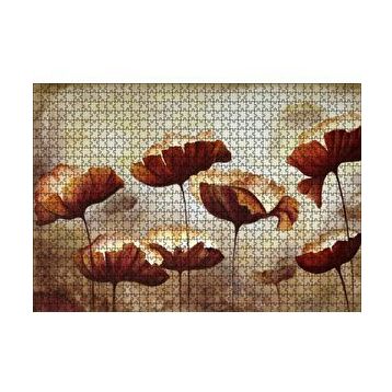 Cakapuzzle Yağlı Boya Çalışması Gelincik Tarlası Görseli 120 Parça Ahşap Puzzle