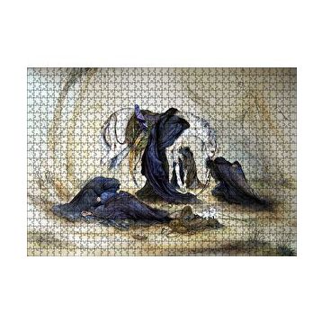 Cakapuzzle Yağlı Boya Kerbela Ağıt Resmi 120 Parça Ahşap Puzzle