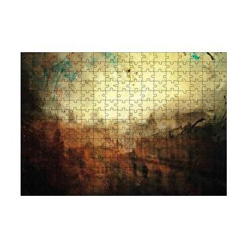 Cakapuzzle Yağmurda Şehir Sanat 120 Parça Ahşap Puzzle