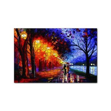Cakapuzzle Yağmurda Yürüyen Çift 120 Parça Ahşap Puzzle