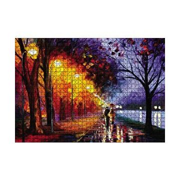 Cakapuzzle Yağmurda Yürüyen Çift 120 Parça Ahşap Puzzle