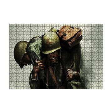 Cakapuzzle Yaralı Arkadaşını Taşıyan Asker 120 Parça Ahşap Puzzle