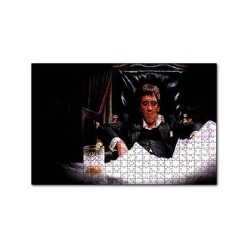 Cakapuzzle Yaralı Yüz Tony Montana 120 Parça Ahşap Puzzle