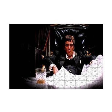 Cakapuzzle Yaralı Yüz Tony Montana 120 Parça Ahşap Puzzle