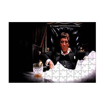 Cakapuzzle Yaralı Yüz Tony Montana 120 Parça Ahşap Puzzle