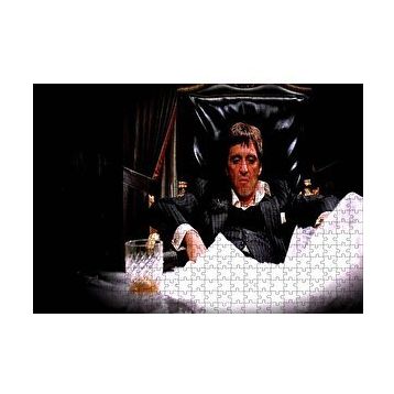 Cakapuzzle Yaralı Yüz Tony Montana 120 Parça Ahşap Puzzle
