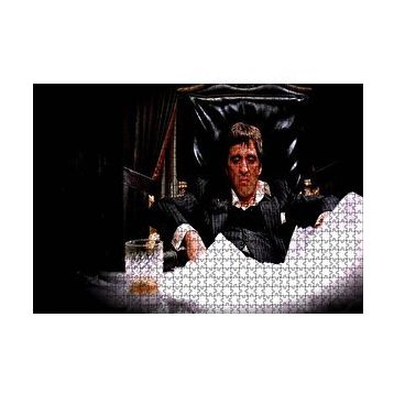 Cakapuzzle Yaralı Yüz Tony Montana 120 Parça Ahşap Puzzle