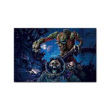 Cakapuzzle Yaratıkların Savaşı İllüstrasyon 120 Parça Ahşap Puzzle