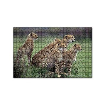 Cakapuzzle Yavrularına Eğitim Veren Anne Çita 120 Parça Ahşap Puzzle