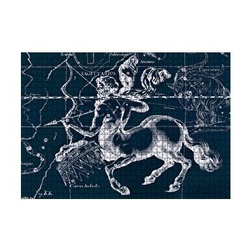 Cakapuzzle Yay Burcu Görseli Siyah Beyaz 120 Parça Ahşap Puzzle