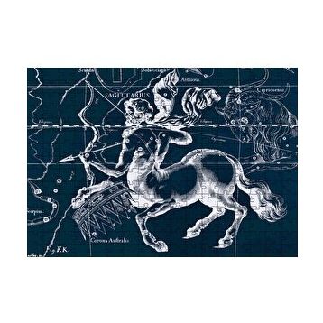 Cakapuzzle Yay Burcu Görseli Siyah Beyaz 120 Parça Ahşap Puzzle