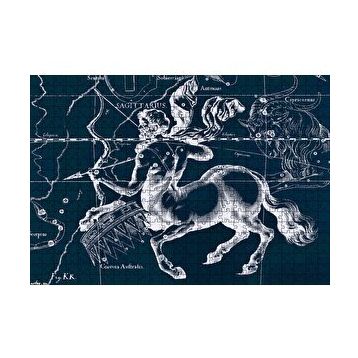 Cakapuzzle Yay Burcu Görseli Siyah Beyaz 120 Parça Ahşap Puzzle