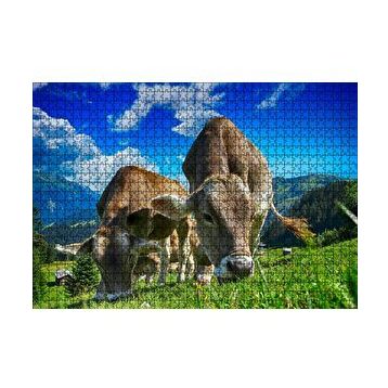 Cakapuzzle Yayladaki İnekler 120 Parça Ahşap Puzzle