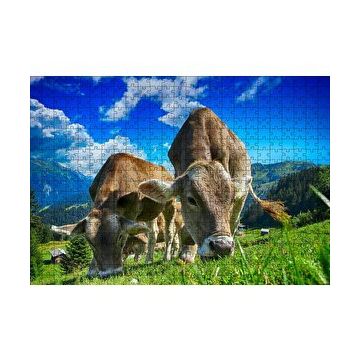 Cakapuzzle Yayladaki İnekler 120 Parça Ahşap Puzzle