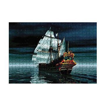 Cakapuzzle Yelkenli Fantastik Gemi 120 Parça Ahşap Puzzle