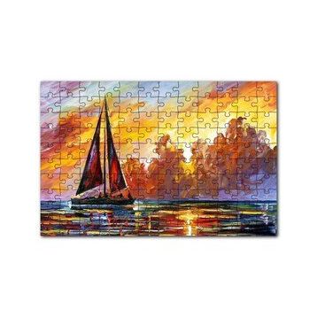 Cakapuzzle Yelkenli Teknede Seyat 120 Parça Ahşap Puzzle