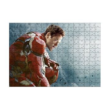 Cakapuzzle Yenilmezler Iron Man Tony Stark Oturan Pozu Yapboz MDF Puzzle