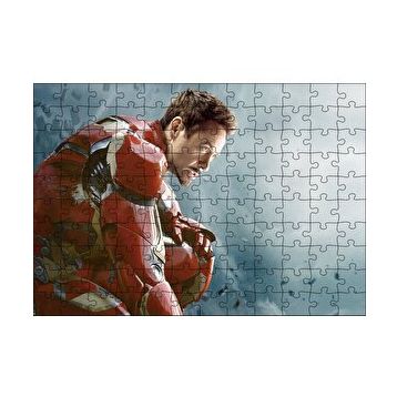 Cakapuzzle Yenilmezler Iron Man Tony Stark Oturan Pozu Yapboz MDF Puzzle