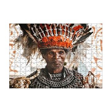 Cakapuzzle Yerel Kostümlü Yerli Adam 120 Parça Ahşap Puzzle