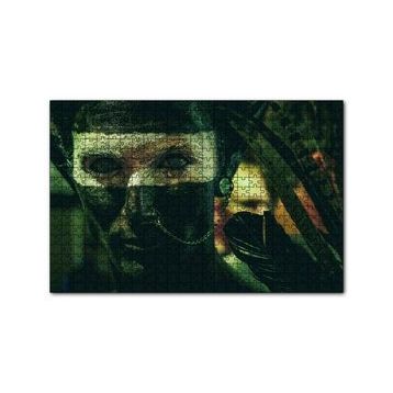 Cakapuzzle Yerel Makyajıyla Bir Genç Yerli 120 Parça Ahşap Puzzle