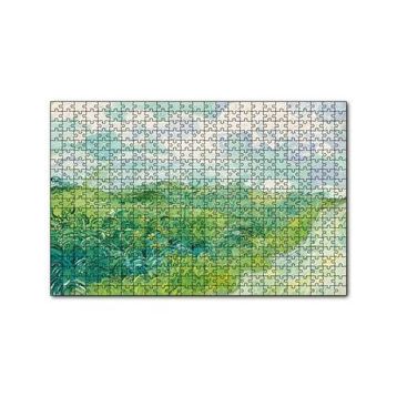 Cakapuzzle Yeşil Buğday Tarlaları Vincent Van Gogh 120 Parça Ahşap Puzzle