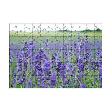 Cakapuzzle Yeşil Çayırlar ve Lavantalar 120 Parça Ahşap Puzzle
