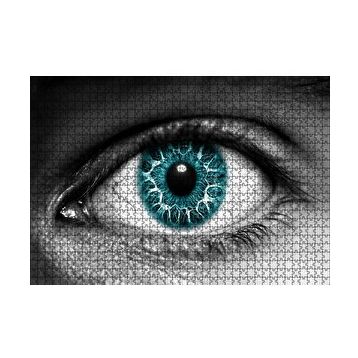 Cakapuzzle Yeşil Göz İris Makro 120 Parça Ahşap Puzzle