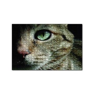 Cakapuzzle Yeşil Gözlü Kedi 120 Parça Ahşap Puzzle