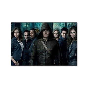 Cakapuzzle Yeşil Ok Filmi Karekterleri Görseli 120 Parça Ahşap Puzzle