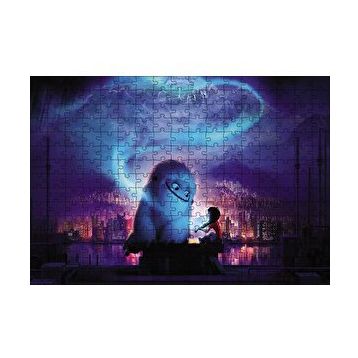 Cakapuzzle Yeti ve Küçük Kız Mavi Gecede 120 Parça Ahşap Puzzle