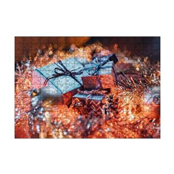 Cakapuzzle Yılbaşı Hediye Paketleri ve Süsleri 120 Parça Ahşap Puzzle