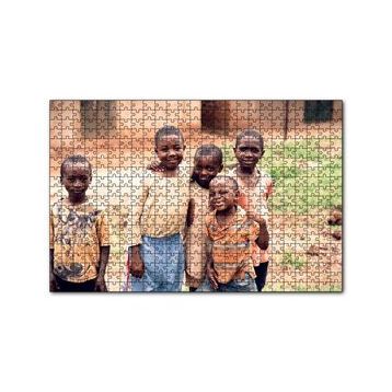 Cakapuzzle Yoksul Ama Mutlu Afrikalı Çocuklar 120 Parça Ahşap Puzzle