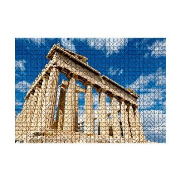 Cakapuzzle Yunanistan Tapınak Harabeleri ve Bulutlar 120 Parça Ahşap Puzzle