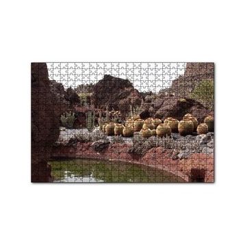 Cakapuzzle Yuvarlak Kaktüsler ve Kayalar 120 Parça Ahşap Puzzle