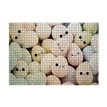 Cakapuzzle Yüz İfadeli Yumurtalar 120 Parça Ahşap Puzzle