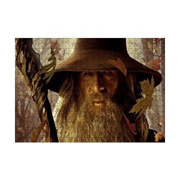 Cakapuzzle Yüzüklerin Efendisi Gandalf Yakın Plan 120 Parça Ahşap Puzzle