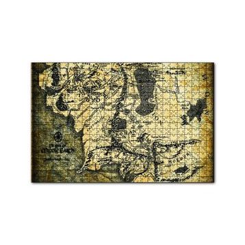 Cakapuzzle Yüzüklerin Efendisi Harita 120 Parça Ahşap Puzzle